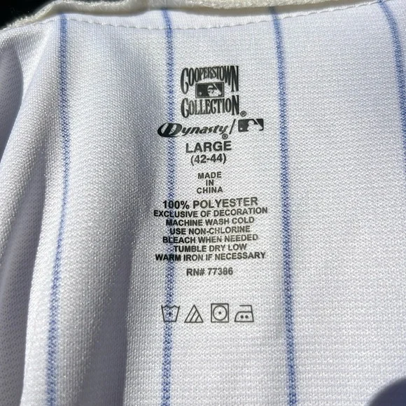 NWT Cooperstown Collection Dodgers Button Down Jersey Size L. - Picture 3 of 17
